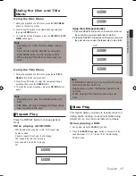 Preview for 17 page of Samsung DVD-H1080R User Manual