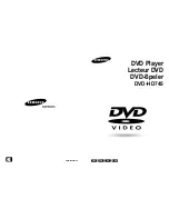 Preview for 1 page of Samsung DVD-HD745 Manual