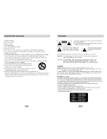 Preview for 2 page of Samsung DVD-HD841 User Manual