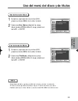 Preview for 22 page of Samsung DVD-HD931 - HDTV Converter Progressive-Scan DVD Player (Spanish) Manual Del Usuario