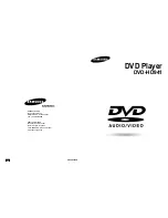 Preview for 1 page of Samsung DVD-HD941 User Manual