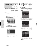 Preview for 52 page of Samsung DVD-HR710 Instruction Manual