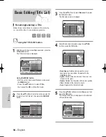 Preview for 94 page of Samsung DVD-HR710 Instruction Manual