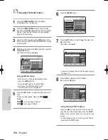 Preview for 110 page of Samsung DVD-HR710 Instruction Manual