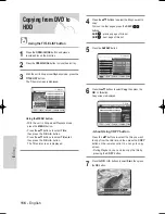 Preview for 116 page of Samsung DVD-HR710 Instruction Manual