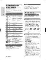 Preview for 10 page of Samsung DVD-HR720 Instruction Manual