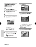 Preview for 110 page of Samsung DVD-HR720/ Instruction Manual