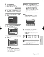 Preview for 115 page of Samsung DVD-HR720/ Instruction Manual