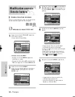 Preview for 98 page of Samsung DVD-HR720 Manuel D'Instructions