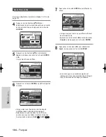 Preview for 104 page of Samsung DVD-HR720 Manuel D'Instructions