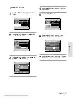 Preview for 67 page of Samsung DVD-HR730 Instruction Manual