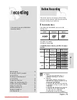 Preview for 75 page of Samsung DVD-HR730 Instruction Manual