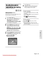 Preview for 79 page of Samsung DVD-HR730 Instruction Manual