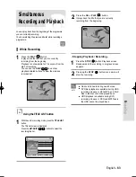 Preview for 83 page of Samsung DVD-HR733 Instruction Manual