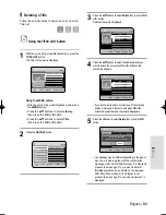 Preview for 93 page of Samsung DVD-HR733 Instruction Manual