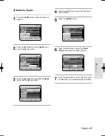 Preview for 67 page of Samsung DVD-HR735 Instruction Manual