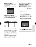 Preview for 77 page of Samsung DVD-HR735 Instruction Manual