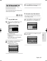 Preview for 87 page of Samsung DVD-HR735 Instruction Manual