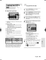 Preview for 105 page of Samsung DVD-HR735 Instruction Manual