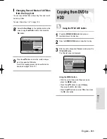 Preview for 111 page of Samsung DVD-HR735 Instruction Manual