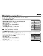 Preview for 116 page of Samsung DVD-L100W Manual