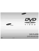 Samsung DVD-M104 User Manual preview