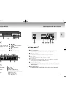 Предварительный просмотр 5 страницы Samsung DVD-M108/XTL Manual