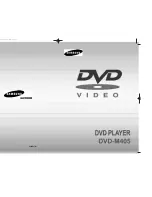 Samsung DVD-M405/XEU User Manual preview