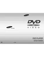 Samsung DVD-N505 User Manual preview