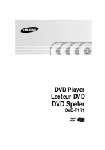 Preview for 1 page of Samsung DVD-P171 Manual