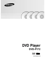 Preview for 1 page of Samsung DVD-P172 User Manual