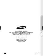 Preview for 55 page of Samsung DVD-P181 Owner'S Manual