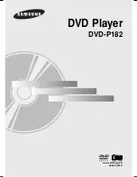 Samsung DVD-P182 User Manual preview