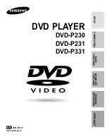 Samsung DVD-P230 Owner'S Manual preview