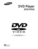 Samsung DVD-P240 Owner'S Manual preview