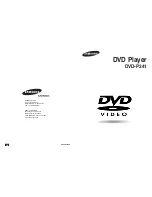 Preview for 1 page of Samsung DVD P241 - Progressive-Scan DVD Player Owner'S Manual