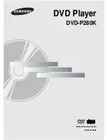 Samsung DVD-P280K User Manual preview