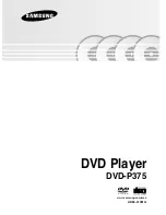 Samsung DVD-P375 User Manual preview