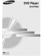 Samsung DVD-P380 User Manual preview