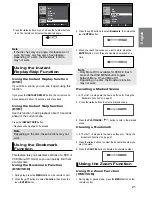 Предварительный просмотр 21 страницы Samsung DVD-P460H User Manual