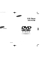 Samsung DVD-P548K User Manual preview