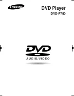 Samsung DVD-P750 Instruction Manual preview