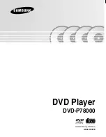 Samsung DVD-P78000 User Manual preview