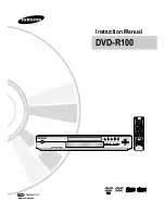 Предварительный просмотр 1 страницы Samsung DVD-R100 Instruction Manual