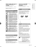 Preview for 9 page of Samsung DVD-R120E Instruction Manual