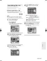 Preview for 69 page of Samsung DVD-R120E Instruction Manual