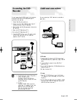 Предварительный просмотр 19 страницы Samsung DVD-R122 Instruction Manual