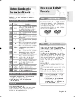 Preview for 107 page of Samsung DVD-R130 Instruction Manual