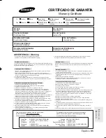 Preview for 95 page of Samsung DVD-R130 Manual De Instrucciones