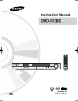 Preview for 1 page of Samsung DVD-R130S Instruction Manual